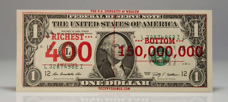Illustration for article titled The 99% Is Printing Infographics on Money to Show the 1% the Reality of Occupy Wall Street